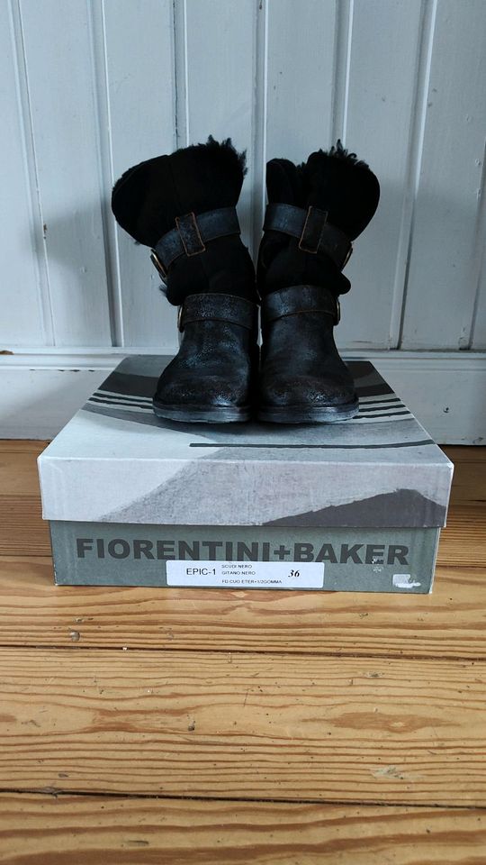 FIORENTINI & BAKER Boots Stiefel Epic NP 490€ Lammfell in Hamburg