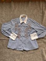 Gestreifte Bluse mit Stickereien //Biba//Gr. 40 Niedersachsen - Hameln Vorschau