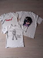 3 T-Shirts weiß Gr. 146/152 Aufdruck Billie Eilish, Gacha, United Thüringen - Hörselberg-Hainich Vorschau