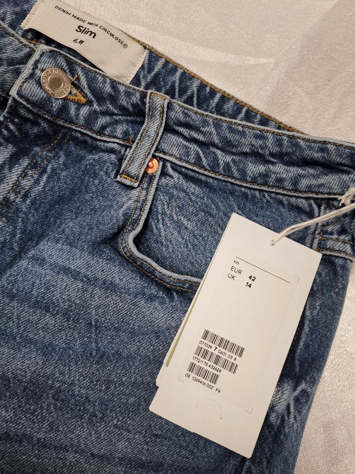 H&M Denim Slim Jeans Hose NEU! (JH013) in Neuss