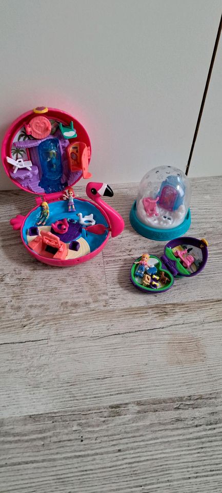 Polly Pocket Flamingo und kleines Herz in Eschweiler