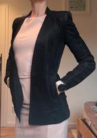 ❤️ mega Leder Blazer Mango XS, 34 schwarz matt so hot! Nordrhein-Westfalen - Kamen Vorschau