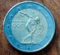 2-Euro-Münze Athens 2004 Fehlprägung Niedersachsen - Ganderkesee Vorschau