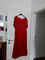 super rotes Abendkleid mit Pailletten Niedersachsen - Esens Vorschau