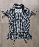 Rockabilly karo Bluse Shirt schwarz weiss vintage Tally Weijl M/L Thüringen - Altenburg Vorschau