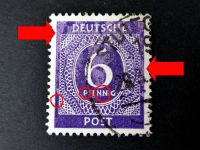 Briefmarke Deutsche Post 6 Pfennig - mangelhafte Farbe Baden-Württemberg - Oberstenfeld Vorschau