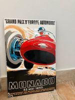 Gran Prix Monaco Monte Carlo Emaille Schild kein Blech Rennwagen Bayern - Gauting Vorschau