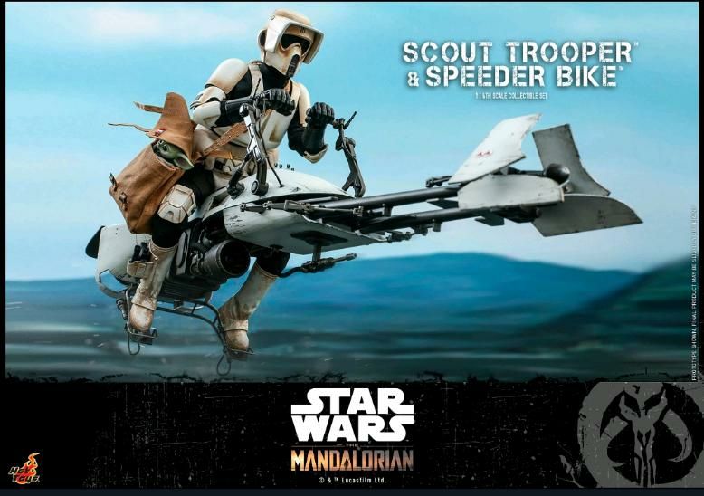 Hot Toys "Scout Trooper + Speeder Bike" TMS 017 Star Wars/Mandalo in Neuss