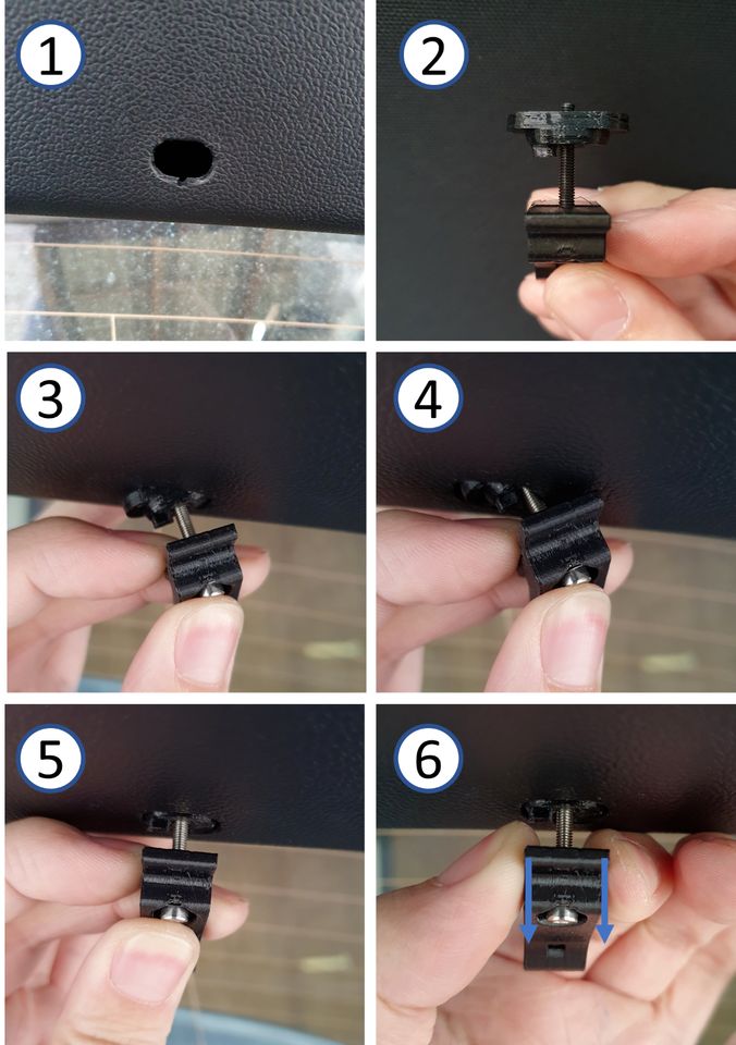 Ford Kuga MK3 Halterung für Kofferraumabdeckung/ Hutablage in