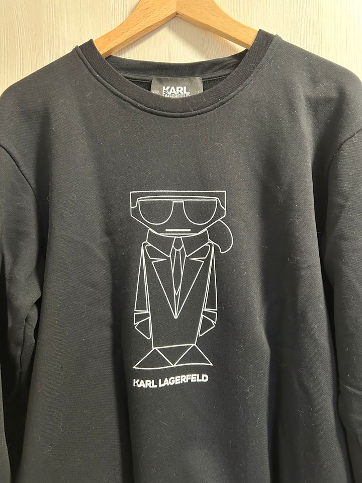 Karl Lagerfeld Pullover/Pulli/Sweater Gr. L , schwarz in Neumünster