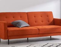 Schlafsofa Couch orange Retrolook Hamburg-Nord - Hamburg Barmbek Vorschau