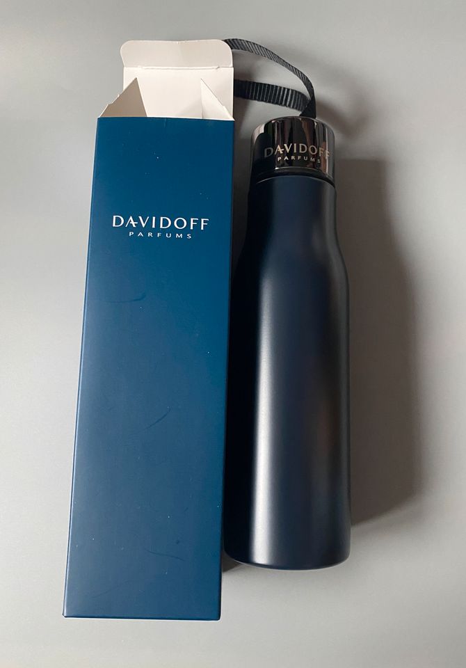 Davidoff Trinkflasche Flasche Bottle NEU Blau Luxus Gift OVP in Erfurt