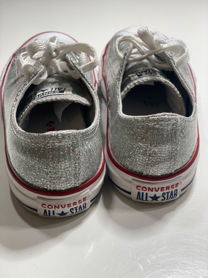 Converse All Star Silber Lo Glitter wie neu 33,5 in Hamburg