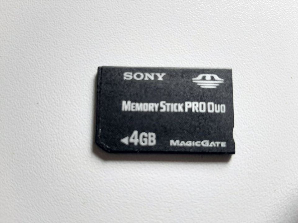 Original Sony Memory Stick Pro Duo 4GB Speicherkarte Karte Card 4 in Fürstenzell