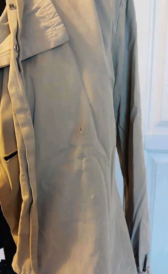 Mantel Jacke Damen Gr. 38 mit Gürtel beige Yessica in Salzgitter