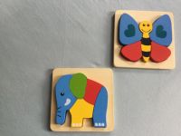 2 Holzpuzzle von Playtive Junior Elefant Schmetterling Leipzig - Paunsdorf Vorschau