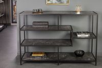 Modernes Bücherregal SLIM LINE 115cm anthrazit schwarz Marmor-Design Metall, Riess-Ambiente Kreis Pinneberg - Halstenbek Vorschau