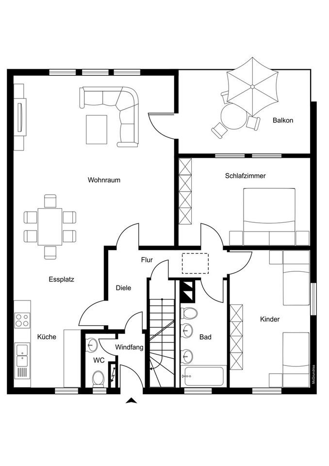 #KOMINOS IMMOBILIEN# Charmantes Einfamilienhaus über den Dächern von Heggen – Traumhafte Aussicht inklusive in Finnentrop