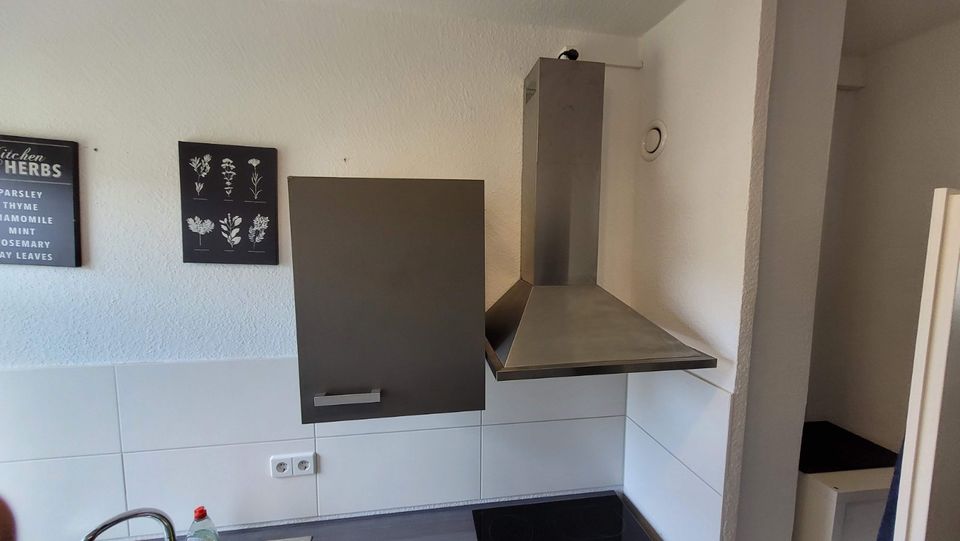 Küche von 2021 4,48 Meter Weiß/Grau "sehr guter Zustand" in Halle