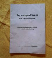 Regierungserklärung 29.10.1957 29 Oktober 1957 Saarland - Dillingen (Saar) Vorschau