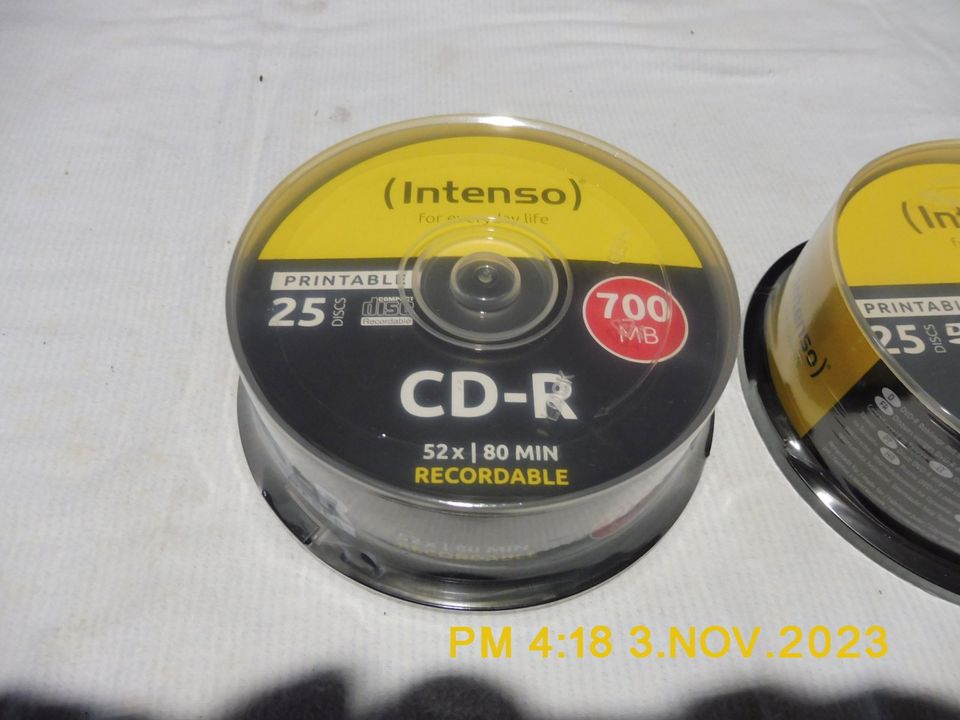 CD-R und DVD-R Rohlinge, unbenutzt in Lübbecke 