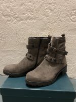 Stiefeletten aus grauem Leder wie neu Gr. 39 Bayern - Augsburg Vorschau