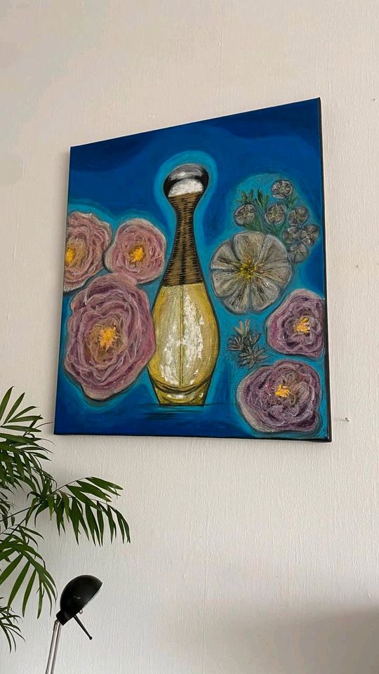 70×60 Bild Gemälde Malerei Kunst Handgemalt OLI PASTEL  parfüm in Bremen