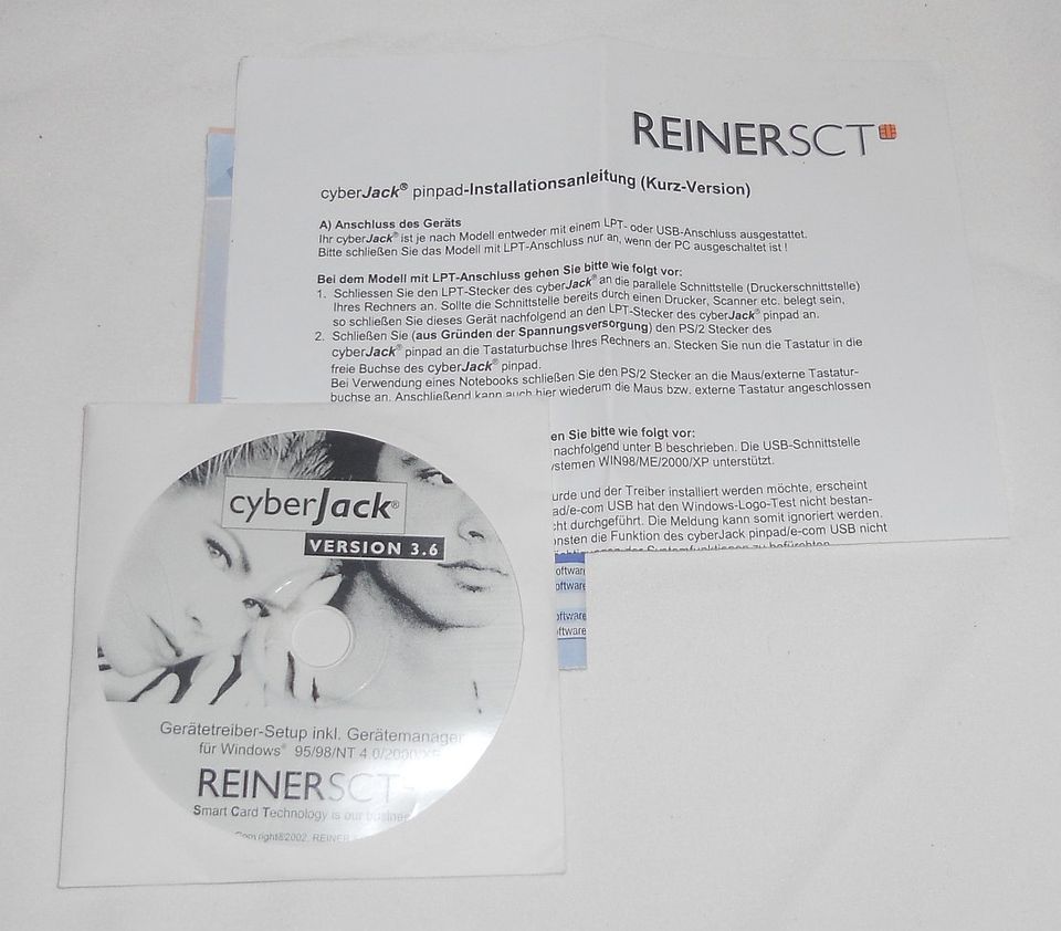 cyberJack Version 3.6 Treiber-CD WIN 95 /98/NT/2000/XP REINERSCT in München