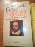 Clemen, Shakespeares Monologe, Zugang z.dramat.Kunst Hamburg - Harburg Vorschau