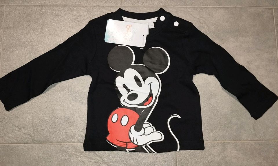 Minnie Mickey Maus Langarmshirt NEU 62/68, 74/80,86/92 Longsleeve in Lippetal