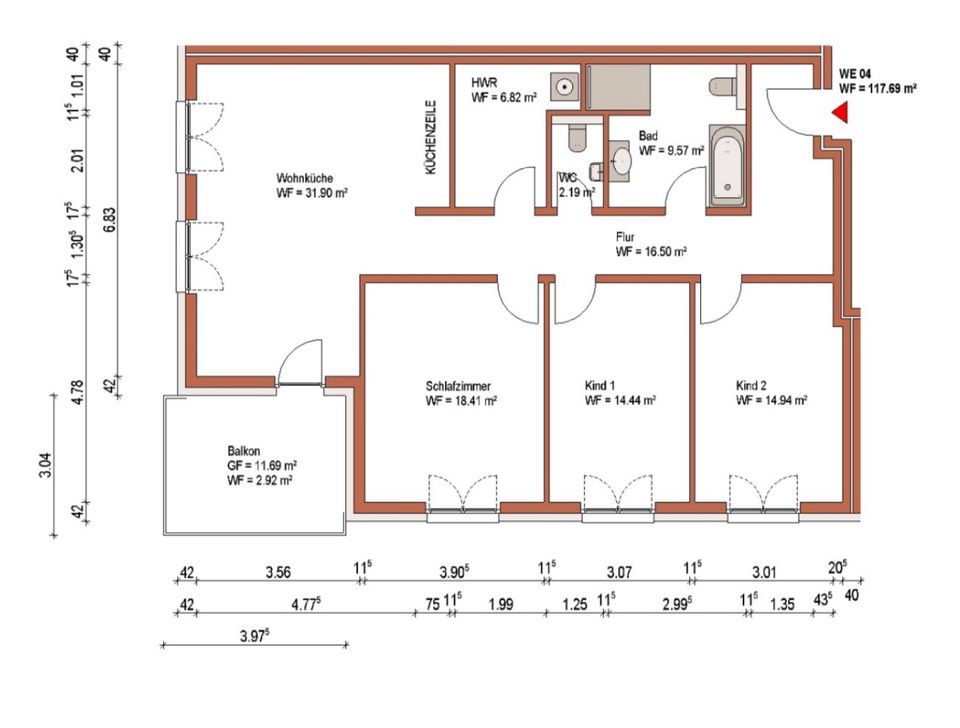 4 Zimmer Eigentumswohnung in Weyhausen in Weyhausen