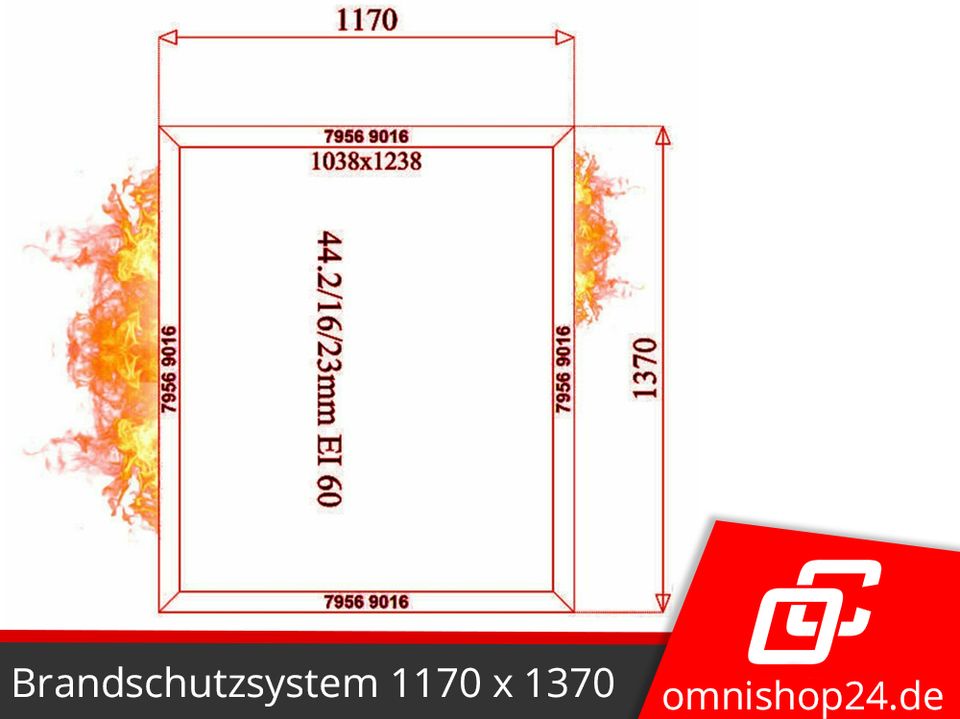 Brandschutz Aluminium Fenster nach Maß Bürofenster Feuerschutz in Görlitz