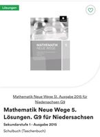 SUCHE !!! Lösungen Mathematik Neue Wege 5 Arbeitsb. Niedersachsen Niedersachsen - Stadthagen Vorschau