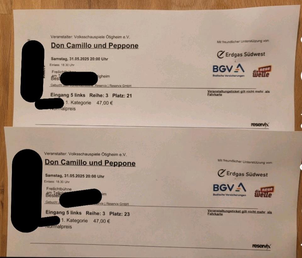 Volksschauspiele Ötigheim - Don Camillo und Peppone (31.05.25) in Karlsruhe