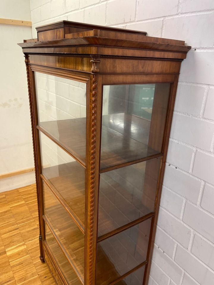 Spät Biedermeier Vitrine 85cm Mahagoni in Münsingen