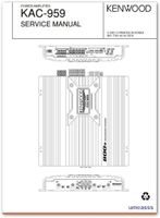 KENWOOD-KAC-959 Power AmplifierService Manual als PDF datei Bayern - Memmelsdorf Vorschau