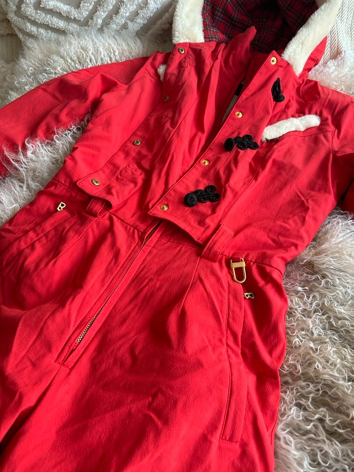 BOGNER Ski Anzug Ski Overall Skijacke vintage rot S designer in München