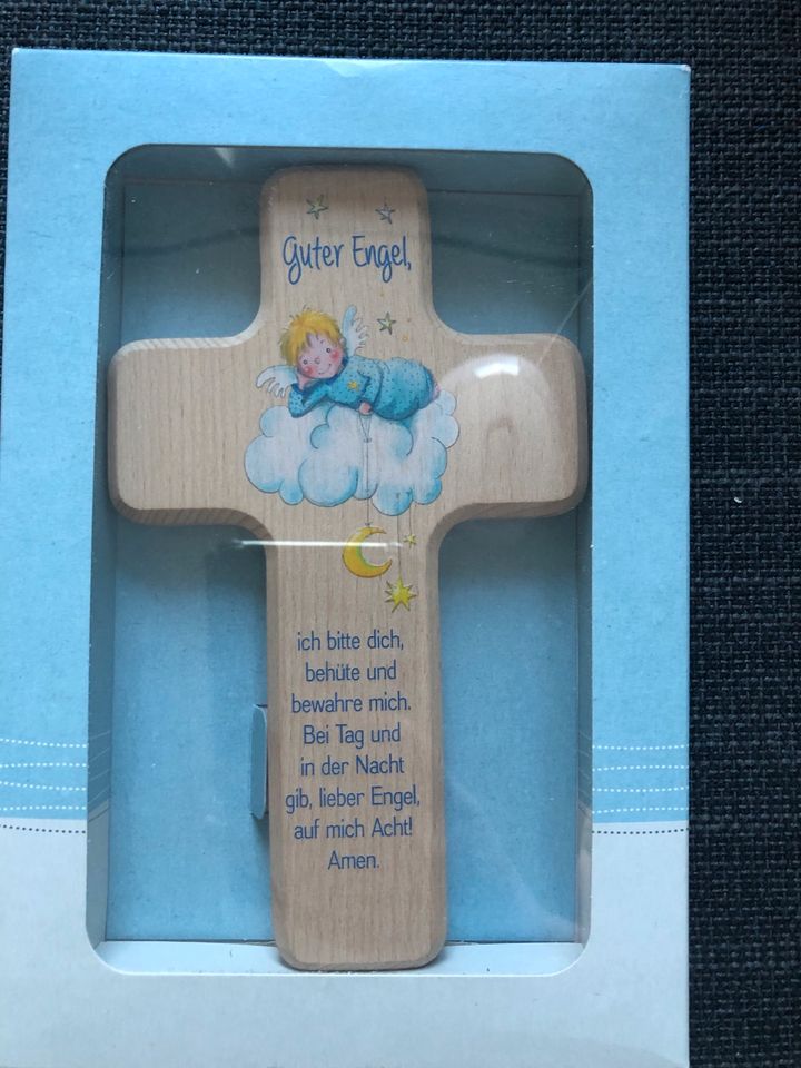 NEU Holzkreuz Kinderkreuz Taufe Buche 18cm natur in Erfurt