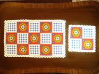 Set Tischdecke Stofftischdecke Zierdecke 50 x 30 und 21 x 21 cm Bayern - Neumarkt-Sankt Veit Vorschau
