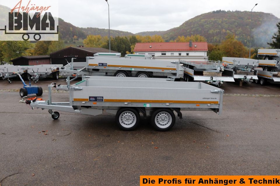 Hochlader Anhänger EDUARD 310x160x30 2700kg Ladehöhe 63cm NEU in Mühlhausen im Täle