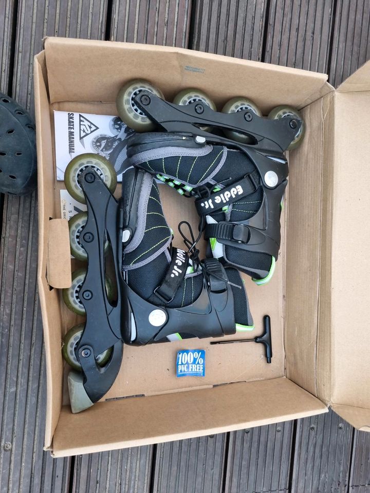 K2 Inline Skates Kinder Eddie JR Größe M 32-37 Sehr gut erhalten in Leipzig