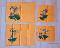 Platzdeckchen Set mit Blumen orange Mecklenburg-Vorpommern - Boizenburg/Elbe Vorschau