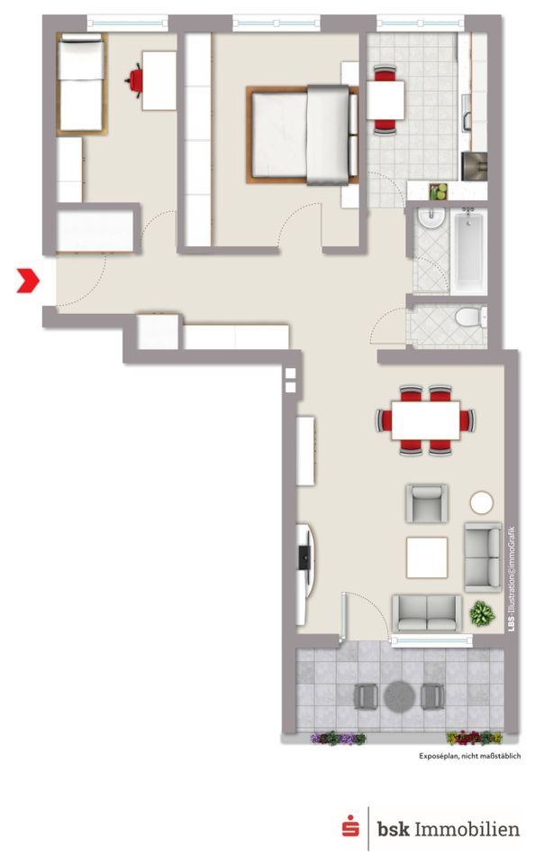 Bezugsfreie 2,5 Zimmer Wohnung Nähe des Gemeindeparks Lankwitz in Berlin