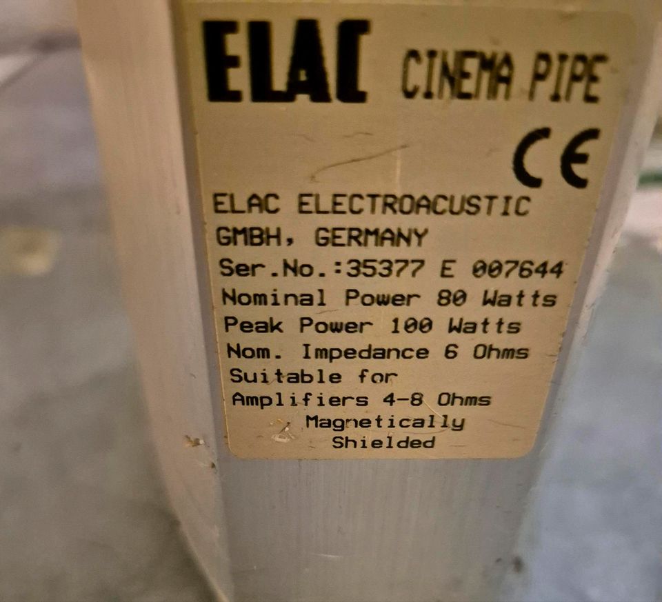 Elac Cinema Pipe Lautsprecher in Kiel