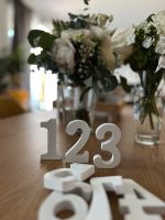 Tischnummern aus Holz in weiß 1 - 9 Bayern - Dießen Vorschau