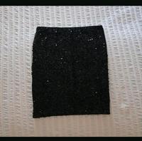Rock Pailletten Schwarz Glitzer 50 C&A Party Canda Silvester Hessen - Gernsheim  Vorschau
