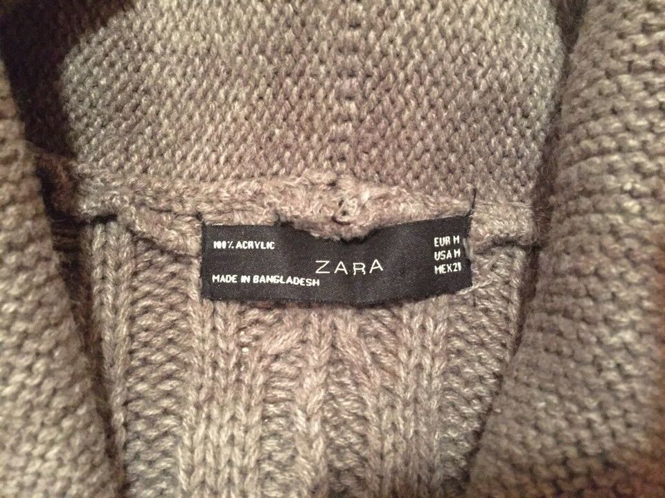 Strickweste Damenweste gr M Weste von Zara hellgrau * wie neu * in Weitramsdorf