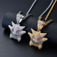 Iced Out Pokemon Kette Zirkonia Anhänger mit Halskette 4 Farben Bayern - Puchheim Vorschau