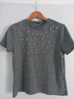 Damen Teenies Mädchen T-shirt Perlen grau meliert Perlen gr. S Hessen - Schauenburg Vorschau