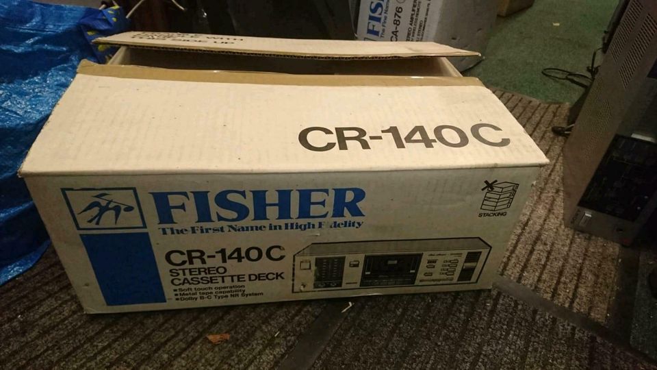FISHER CR-140C, Cassetten-Deck mit Originalkarton, guter Zustand! in Berlin